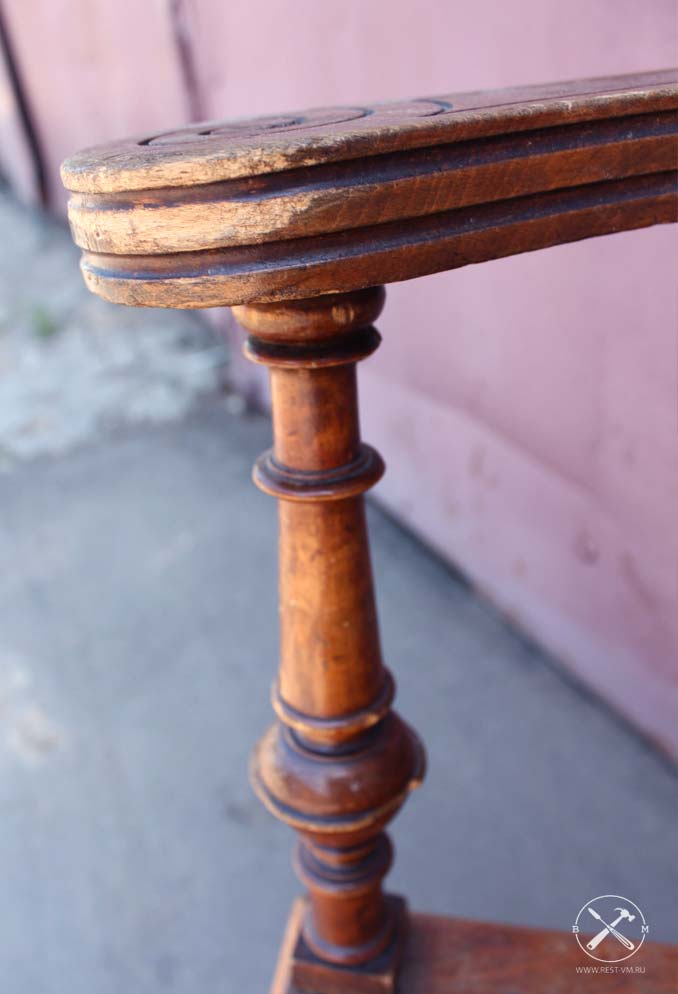 реставрация антикварного кресла 19 века