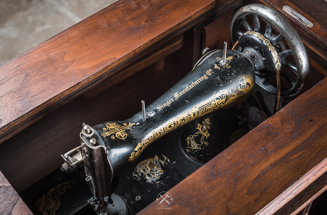 Машинка зинегр 19 века - ремонт и реставрация